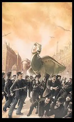 L'Effrayante Aventure (1913), illustration originale de Thomas Girard.