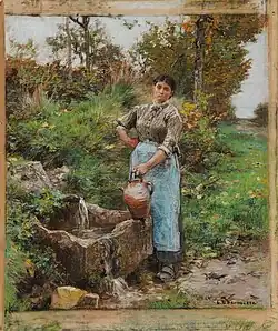 À la fontaine, 1885, musée des Beaux-Arts de Reims.