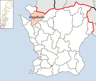 Localisation de Ängelholm