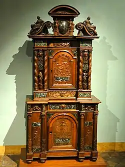 Buffet à deux corps (fin XVIe&nbsp;siècle, château d'Ecouen).