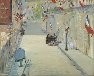 Édouard Manet, La Rue Mosnier aux drapeaux, 1878.