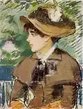 Édouard Manet, Femme sur un banc (1879).