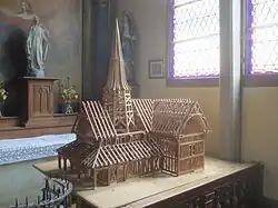 Maquette de la charpente.