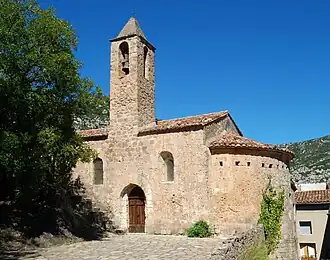 Le clocher et le chevet.