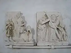 Le haut-relief de la Passion.