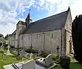 L'église vue depuis le nord-ouest.