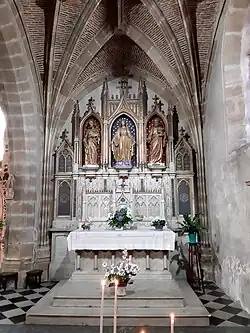 Collatéral sud, autel de la Vierge (1867)