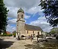 Vue sud-ouest de l'église.