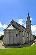 L'église Saint-Germain. Vue arrière nord.