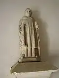La statue de Saint Laurent. Église Saint-Grégoire de Saussemesnil.