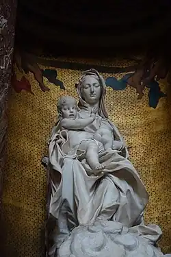 Chapelle de la Vierge, Vierge à l'Enfant, Antonio Raggi.