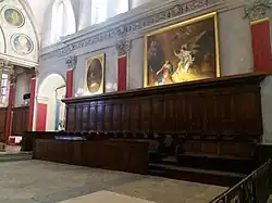 La Nativité du Christ (copie de Taraval par Frédéric Legrip), L'Annonciation (Hyacinthe Collin de Vermont).