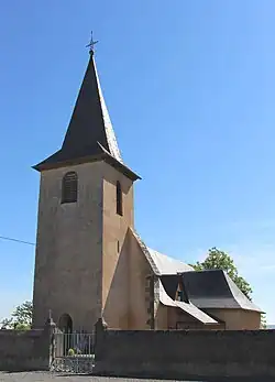 Castillonéglise Saint-Laurent(43°&nbsp;05′&nbsp;21″&nbsp;N, 0°&nbsp;12′&nbsp;54″&nbsp;E)