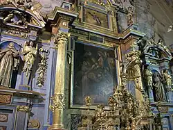 Tableau représentant la mort de sainte Claire d'Assise