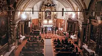 Festivités musicales dans l'église en 2010.