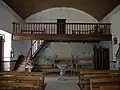 Partie arrière de la nef avec une tribune