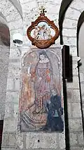 Fresque peinte dans l'église.