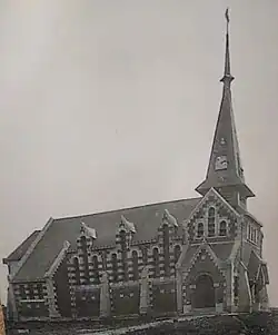 L'église Saint-Quentin reconstruite.