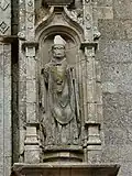 Église Saint-Sauveur : statue de saint Alain en évêque.