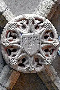 Clé de voûte gothique