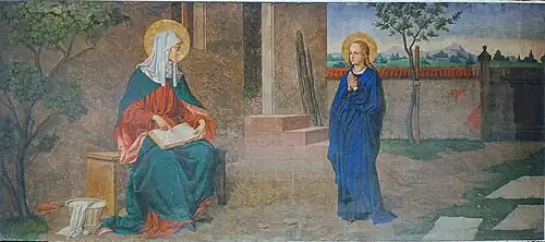 Marie formée par sa mère Anne