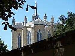 Vue de l'abside de l'édifice.