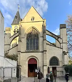 Entrée de l'église Saint-Médard rue Mouffetard.