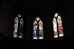 Les vitraux de l'église.