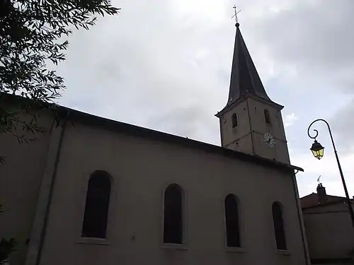 Église de Selaincourt vue de côté.