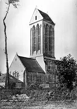 L'église d'Étréham au XIXe&nbsp;siècle  Séraphin-Médéric Mieusement (1892).