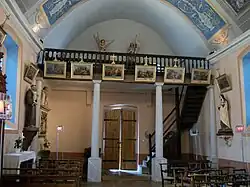 Partie arrière de la nef.