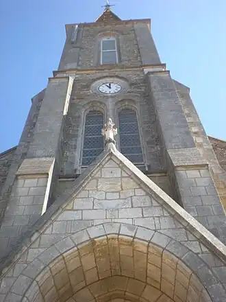 Façade ouest de l'église Saint-Gildas (XIXe&nbsp;siècle)