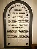 Monument aux morts 14-18 et 40-45
