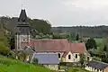 L'église Saint-Georges, au nord du village.