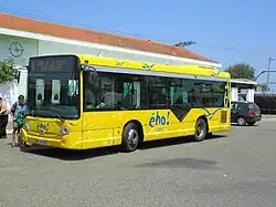 Bus Ého de la ligne H, en partance pour Cazaux, une mairie annexe de La Teste.