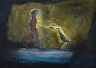 La Rencontre, acrylique sur toile, 33x46cm, 2016.