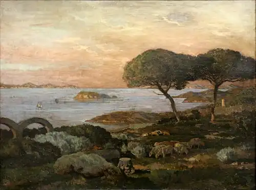 René Ménard - Paysage de Provence, Bormes-les-Mimosas.