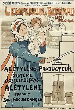 Affiche couleur montrant une maman tenant dans son bras un bébé.