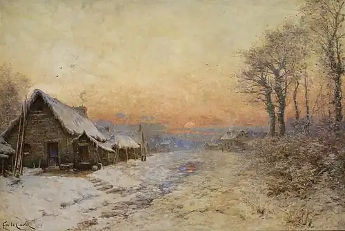 Aurore enneigée, 1909.