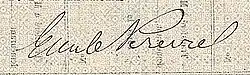 signature d'Émile Pereire