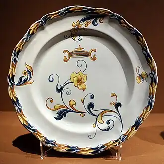 Assiette (vers 1876-1878), Bruxelles, musée Fin de siècle.