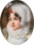 Émilie de Beauharnais, miniature de Nicolas Jacques.