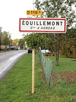 Entrée d'Équillemont.