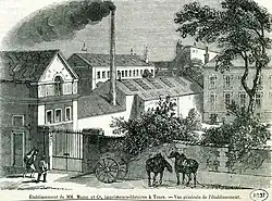 Établissement de MM. Mame et Cie, imprimeurs-libraires à Tours.  Vue générale.