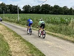 La tête de la course.