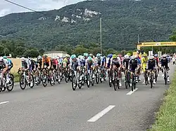 Le peloton à 10&nbsp;km de l'arrivée.