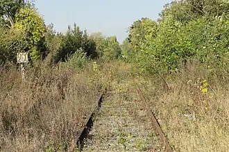 Le PK 260, peu avant la gare.