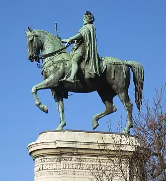 Statue équestre d'Étienne Marcel (1888), hôtel de ville de Paris.