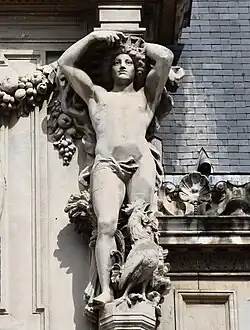 Le Jour (1891), Lyon, hôtel de préfecture du Rhône, l’horloge de la façade.