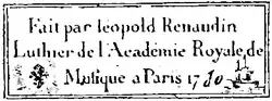 signature de Léopold Renaudin